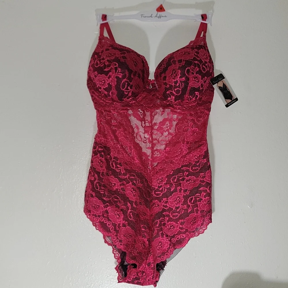 pink French Affair pushup body suit - Picture 2 of 2